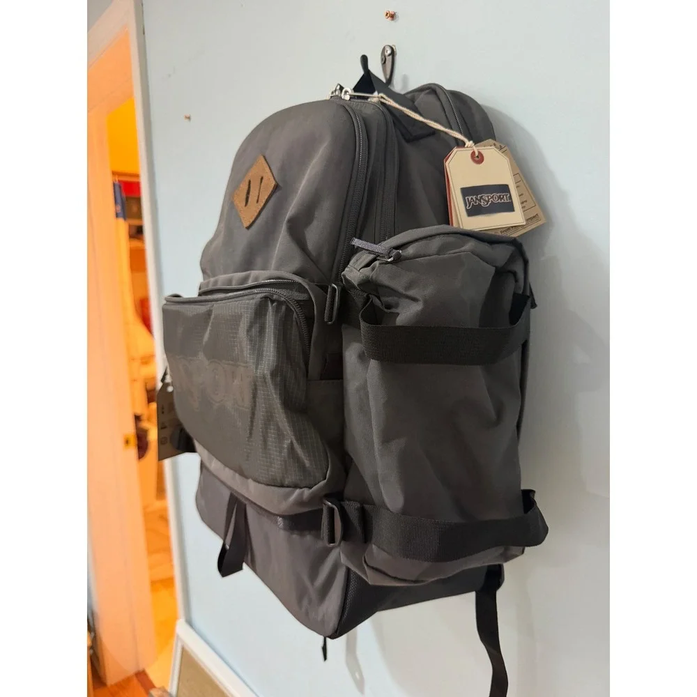 JanSport Seattle Pack Smokey Grit Grey 34L Backpack JS0A85VTDMX New